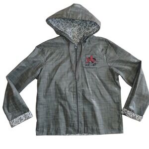 Disney Parks Girls Raincoat Gray Minnie Mouse Medium Cute